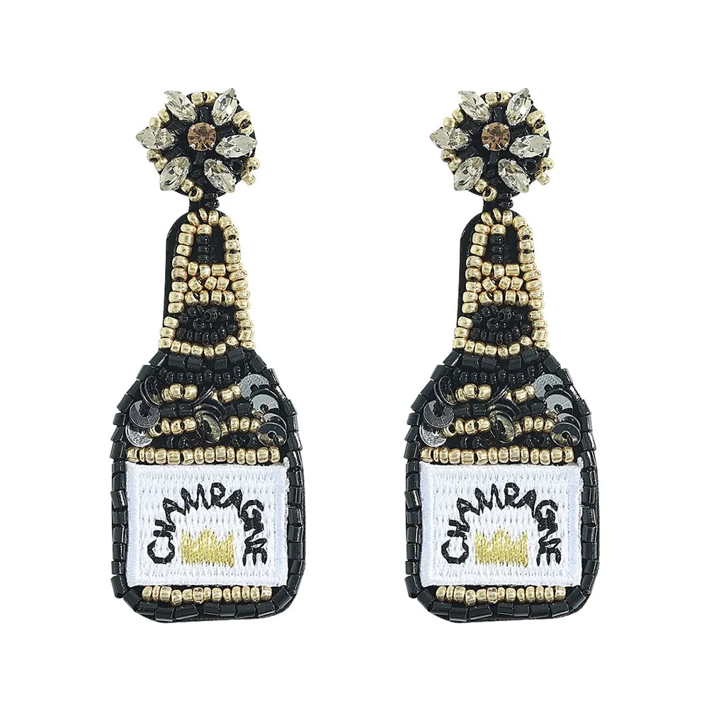 Dvacaman Bohemian Cute Fashion Animal Parrot Bird Drop Earrings Women Shiny Rhinestone Fringed Statement Tassel Earrings Jewelry