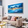 (Big Size) Sunrise at Sea - Full Round Diamond Painting  100x40cm