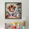 Girl In Kitchen-11CT Stamped Cross Stitch 40*40cm/15.75*15.75in