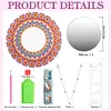 DIY Diamonds Painting Mirror Datura Special Shaped Crystal Drill Crafts Kit