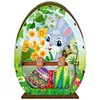 3D Wooden Easter Egg Rabbit Special Shaped Diamond Painting Lamp Desk Decor Kits