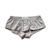 Men's Cotton Woven Boxers Button Fly Boxer Shorts Low Rise Lounge Boxer Trunks