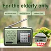 Portable Radio with Rechargeable Battery & Earphone FM AM SW Radio Pocket Radio