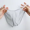 Men's Thin Sheer Transparent Special Invisible Straps Waist Underwear Brief