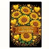  Sunflowers 5D DIY Diamond Art Painting Notebook Kit 50 Pages A5 Rhinestone Art Painting Notebook Kit for Adults Beginners Holiday Birthday Gift