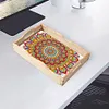DIY Diamond Painting Wooden Mandala Serving Tray with Handle Kit