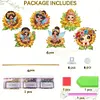 6Pcs Sunflower Fairy DIY Diamond Painting Kits Garden Stakes Diamond Art Kits