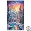 Winter Forest- Round/Square AB Drills Diamond Painting(45x75cm)