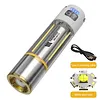 Super bright flashlight outdoor camping long distance rechargeable home lighting