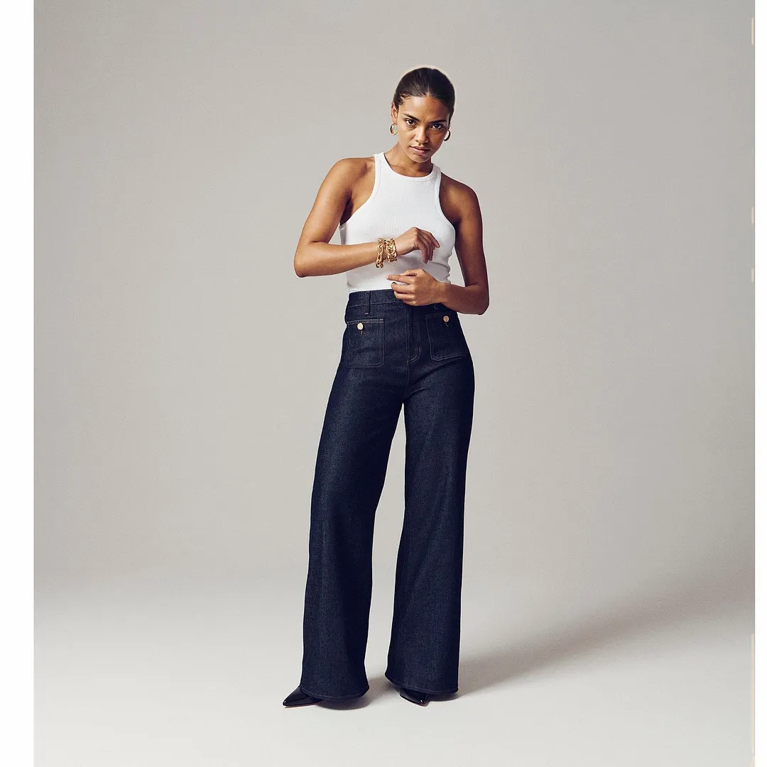 Tummy Control Sailor Wide Leg Trouser(Buy 2 Free Shipping)