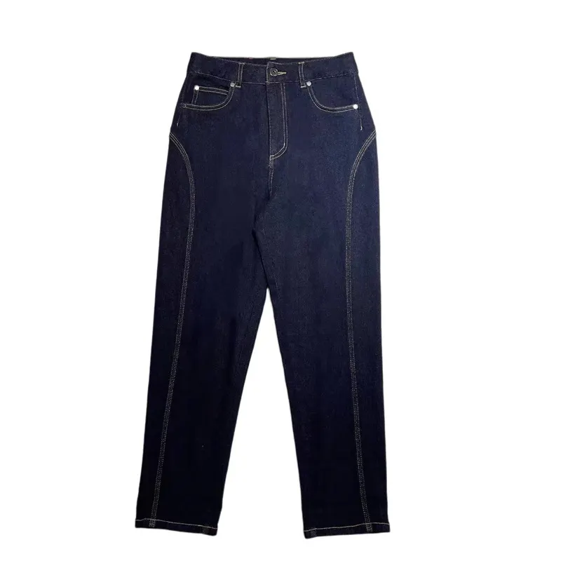 Nigikala Large Size Women's Wear 2025 Spring And Autumn New High Waist Harun Pants Fat Sister Mm Loose Show Thin Straight Leg Jeans Trend