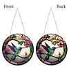 DIY Crystal Diamond Painting Double Sided Effect  Hamminbird Pendant Home Garden Hanging Kit
