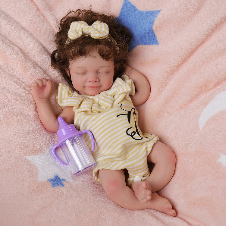 Babeside Cookie 12'' Realistic Silicone Sleeping Baby Newborn Girl Best Gift for Kids