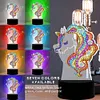 5D DIY Diamond Painting 7 Color Night Light Lamp Home Decoration Ornament Gift Kit(Unicorn)