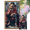 (Multi Style)One Piece-Full Embroidery 3 Strands 11CT Stamped Cross Stitch-40*70CM-Large Size