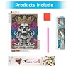 Diamond Painting -5D Full Round Drill Crown Skull(40x50cm)