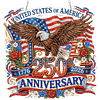 Diamond Painting Single-Sided Acrylic Flag and USA 250th Hanging Pendant Sun Catcher for Home Garden Wall Door