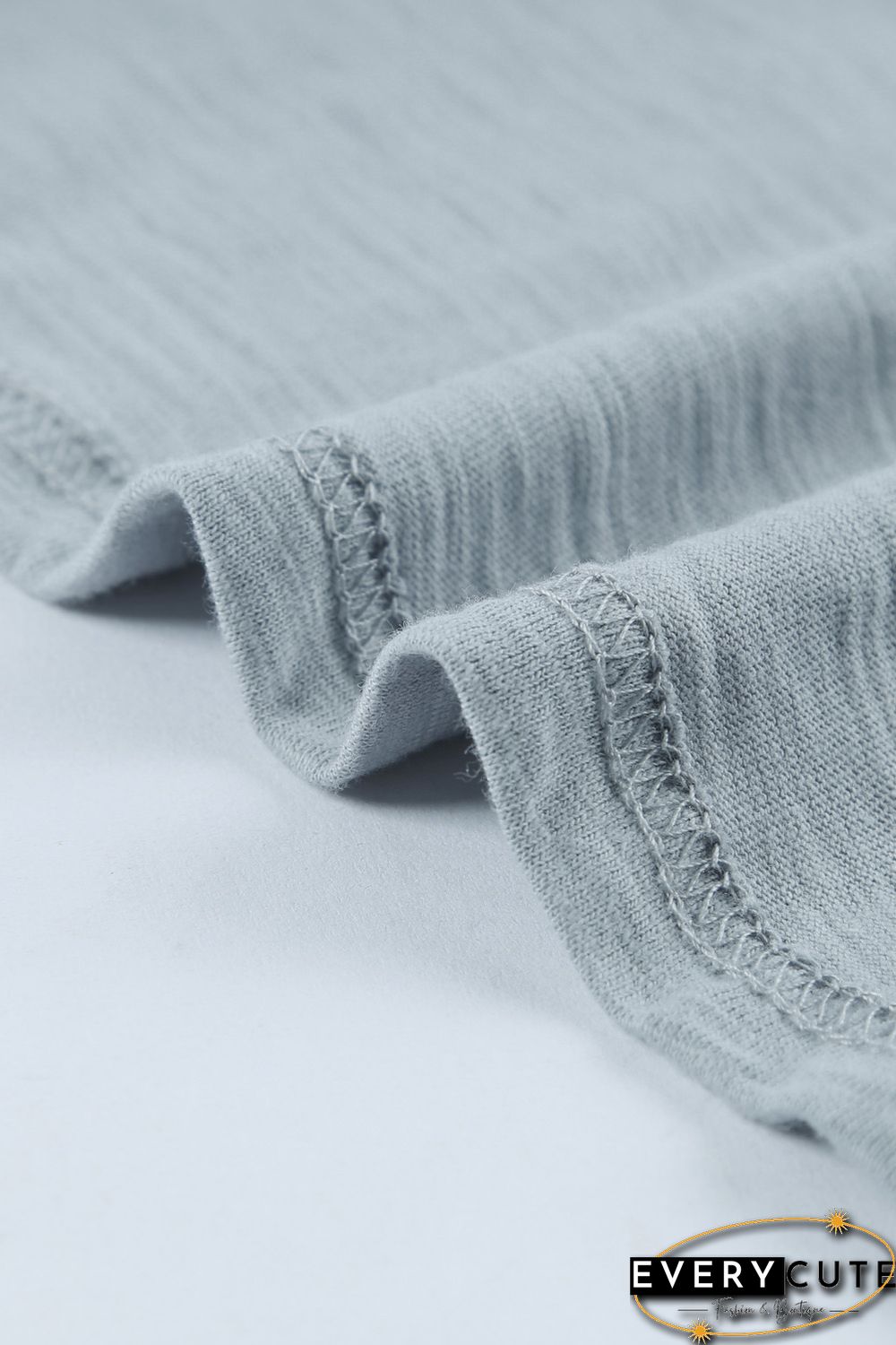 Blank Apparel - Gray Scoop Neck Basic Solid Tank Top
