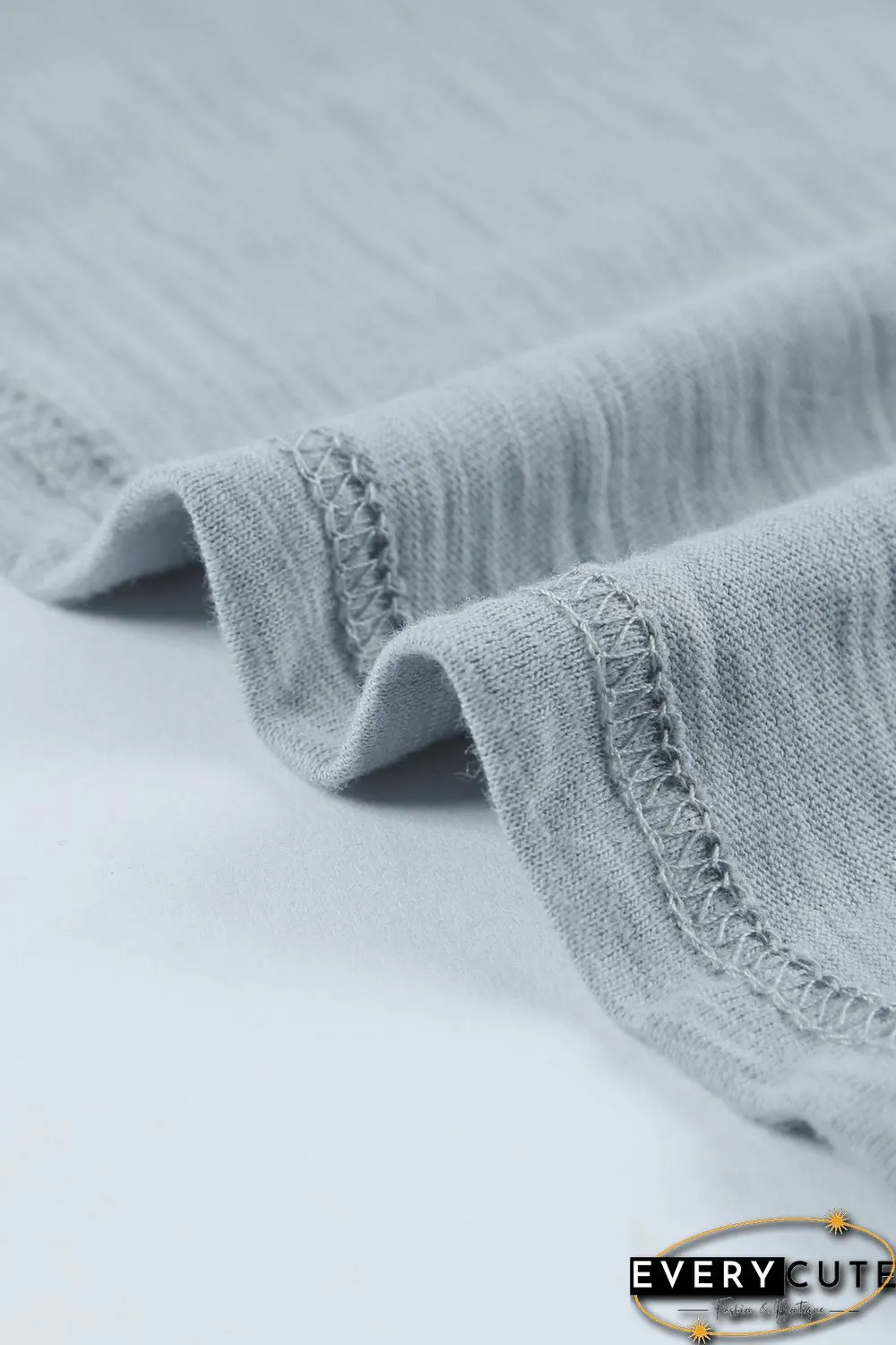 Blank Apparel - Gray Scoop Neck Basic Solid Tank Top