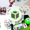 4 Sides Cube Timer with 1.4in Display Digital Countdown Stopwatch Timer 5-Level Brightness No Battery for Poker Casino Chess Tournament