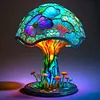20-calowa lampa stołowa witrażowa z kolekcji botanicznej (OSTATNI DZIEŃ)