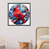Cardinal Glass Painting-Paint by Numbers Acrylic Painting 40*40CM