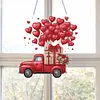 Valentine Day 2D Flat DIY Diamond Art Pendant Diamond Painting Set (Love Car)