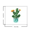 12pcs Potted Plant 5D DIY Square Drill Diamond Painting Kits for Adults Beginners Home Decor Diamonds Paintings Gem Art 5.91x7.09in