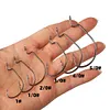 100PCS/Box Fishing Hooks Set High Carbon Steel Fishing Barbed Hooks Crank Hooks
