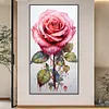 【Limited Stock Sale】(Big Size)Texture Rose-Paint by Numbers Acrylic Painting 40*70CM
