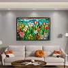 >SALE<Full Embroidery Cotton Thread 11CT Print Stain Glass Flower Cross Stitch 60x40cm