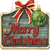 >SALE<Acrylic Christmas Diamond Art Painting Hanging Ornament Kit (Merry Christmas)