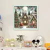Christmas Tree And Santa Claus - 11CT Stamped Cross Stitch - 50*50cm - Xmas