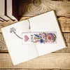 3Pcs Special Shaped Blessing Flowers DIY Diamond Painting Bookmark Making Kit