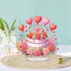 Acrylic Special Shape Flower Cake Desktop Diamond Art Kits for Home Office Decor