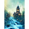 Quiet Night Trickle-Paint by Numbers Acrylic Painting 30*40CM