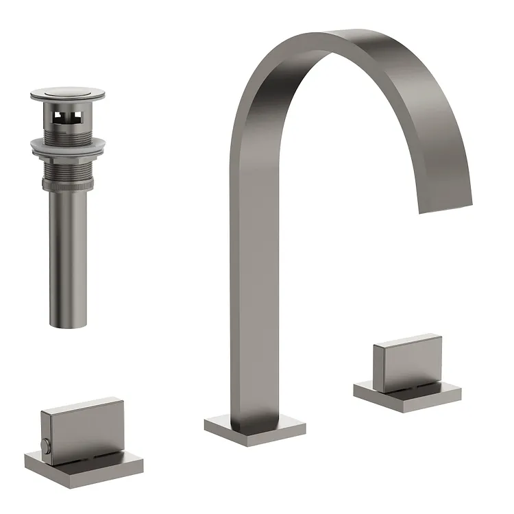 EVERSTEIN Modern Widespread Bathroom Sink Faucet Brushed Nickel SFS-1151-NK