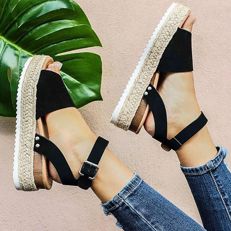 Wedges Shoes Women High Heels Sandals Summer Shoes 2019 Flip Flop Chaussures Femme Platform Sandals Plus Size 35-43 Sandalias 514-1