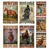 (Multi Style)Cowgirl - Vintage Metal Signs - 20*30cm/30*40cm - Western