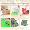 DIY Crystal Diamond Painting Mandala Double Side Special Shaped Mirror Kit