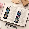 (US Local)8Pcs DIY Butterfly Diamond Painting Art Bookmarks with Crystal Pendants for Gift