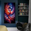 Flaming Phenix-11CT Stamped Cross Stitch 40*70cm/15.75*27.56in(Big Size)