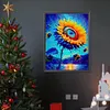 >SALE<5D DIY Full Round Drill Diamond Painting Fluttering Sunflower Home Decor 30x40cm