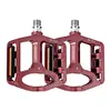 Double DU Bicycle Pedal Waterproof Alloy Pedal Anti-Slip Widened Nail Pedal