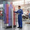 3 Tier Textile Fabric Display Rack Save Space Car Vinyl Wrap Holder for PVC Film
