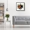 (US Local)Paint By Numbers Kit On Canvas DIY Oil Art Guitar Home Wall Decor40x40cm