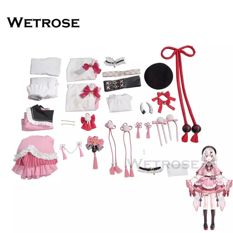 [Wetrose] Pre-Order Hololive JP Vtuber Nakiri Ayame Maid Outfit Cosplay Costume 百鬼 あやめ