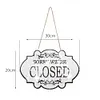 >SALE<Wooden Shop Sign Diamond Painting Hanging Pendant for Home Decor (Closed White)