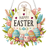 Easter Egg DIY Acrylic Special Shape Drill Diamond Art Hanging Decor Kits