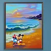 Mickey Mouse Playing-Paint By Numbers Acrylic Painting 40*50CM